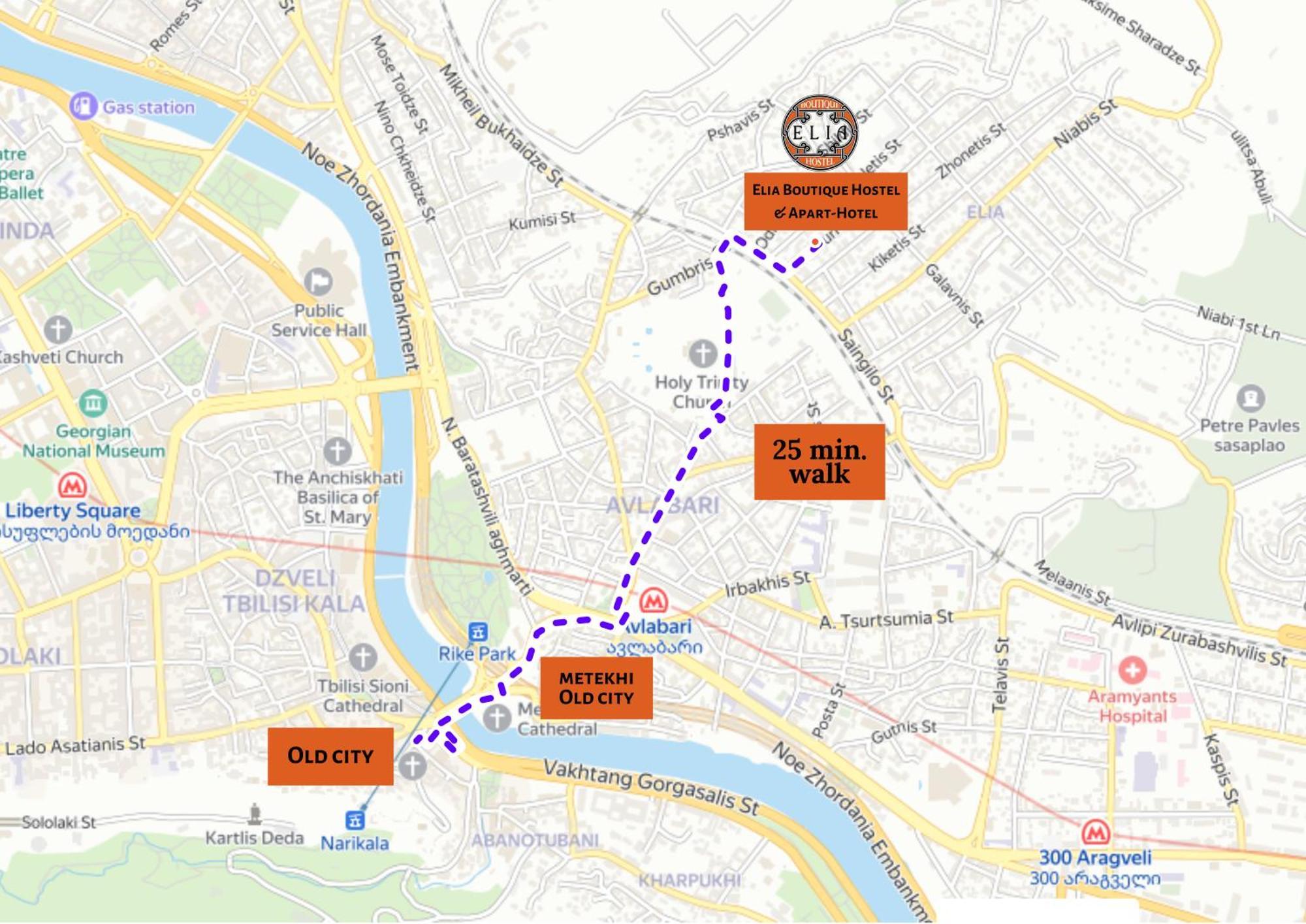 Elia Boutique Hostel & Apart-Hotel Тбилиси Екстериор снимка